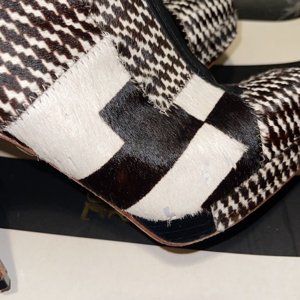 L.A.M.B Jenner Pony Hair Ankle Boots - Picture 6 of 11